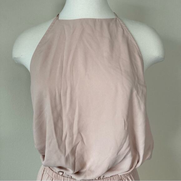 Show Me Your MuMu Heather Halter Dress in Dusty Blush Crisp Size XL - Picture 5 of 11